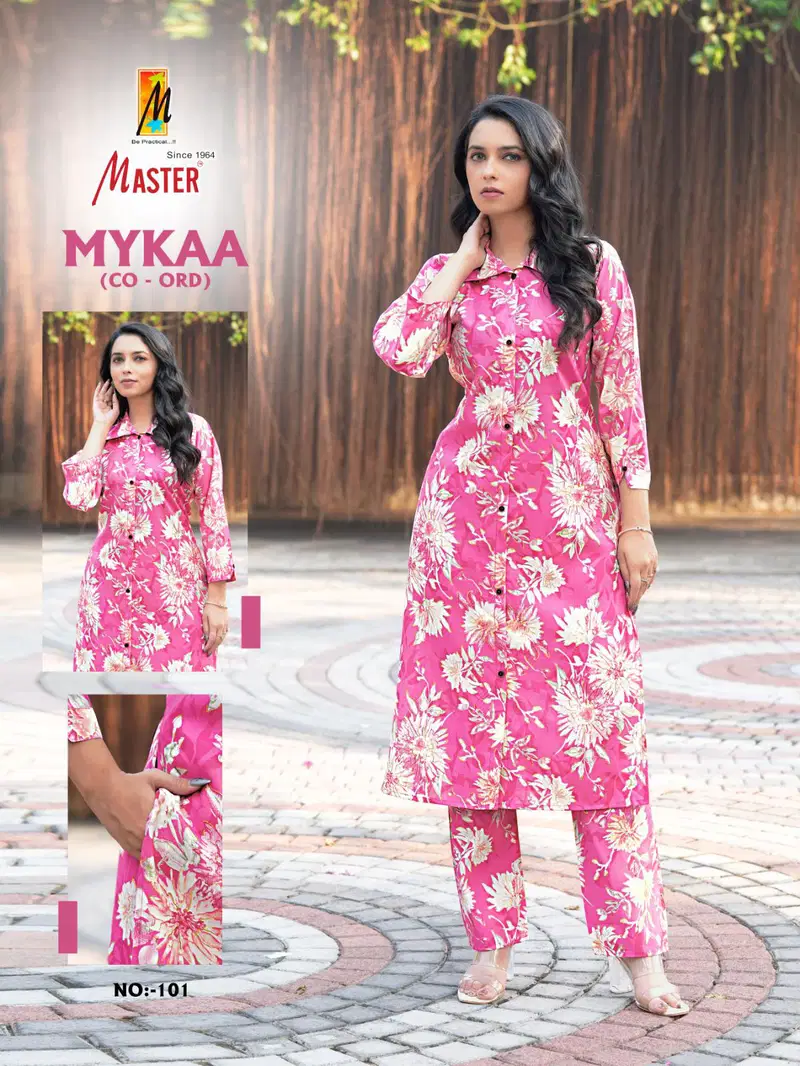 Mykaa By Master Chanderi Roman Printed Cord Set Suppliers In India